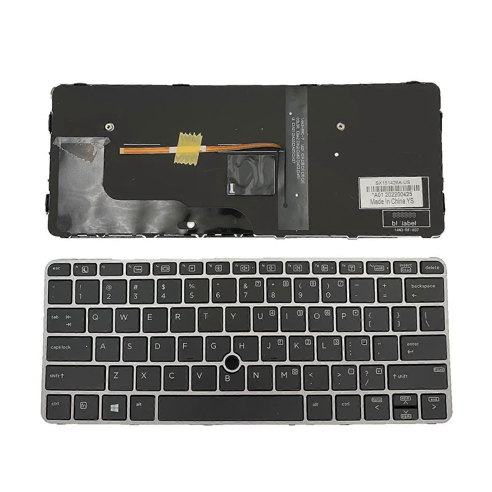 Laptop Replacement US Layout with Backlight with Pointers Keyboard for HP ELITEBOOK 820 725 720 G3 G4 813302031 826631031