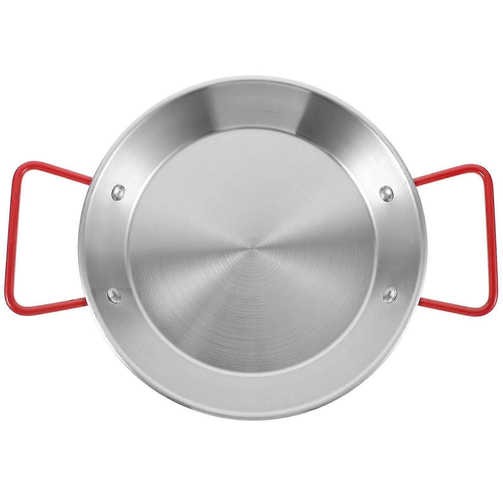 Frying wok with nonstick coating, Valencian paella pan, stainless steel