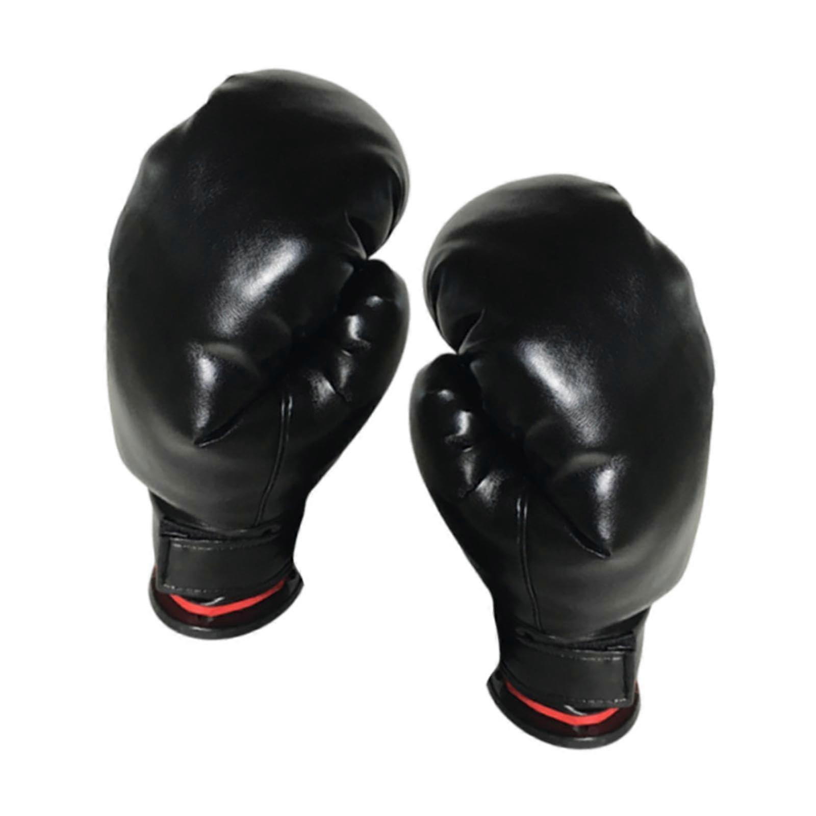 Sparring gloves for boxing training and exercises black and small