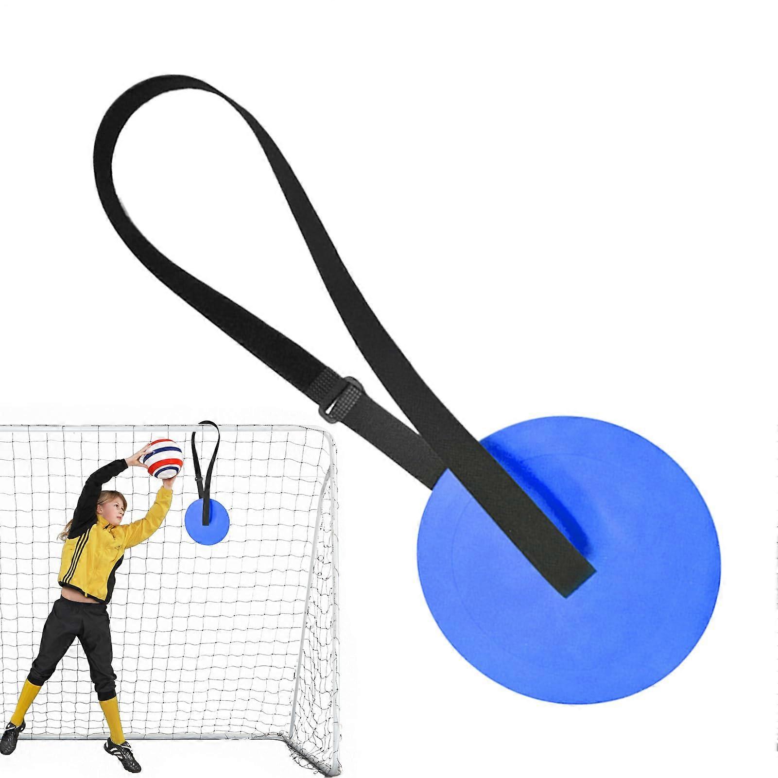 Football Target Net | Adjustable Straps, Durable Material, Backyard Training Equipment for PE Class, Summer Sports Camp, Blue