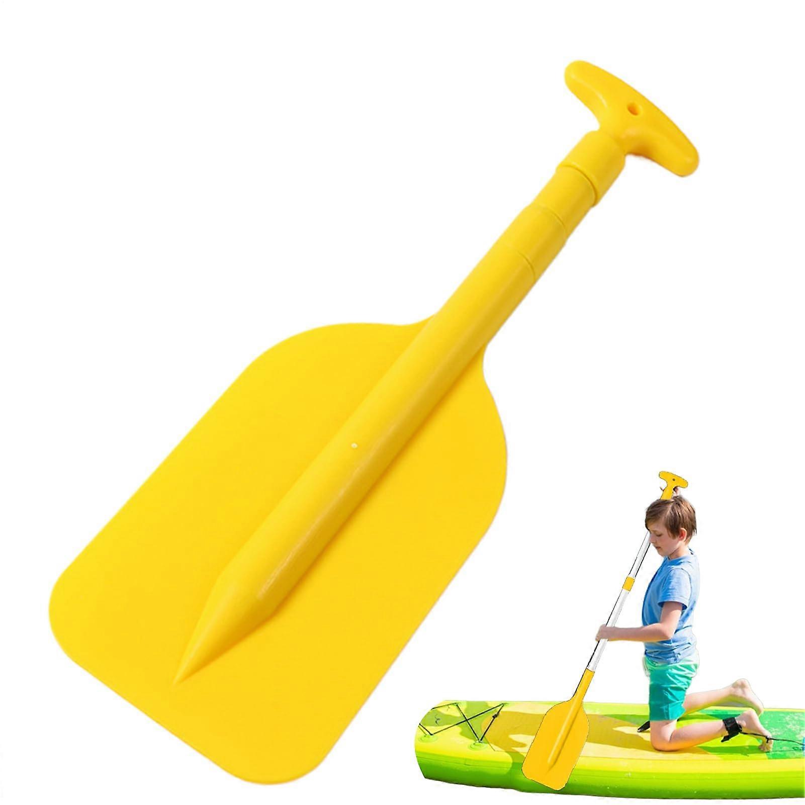Boot paddle Telescopic children's kayak paddle Nonslip grip, Yellow