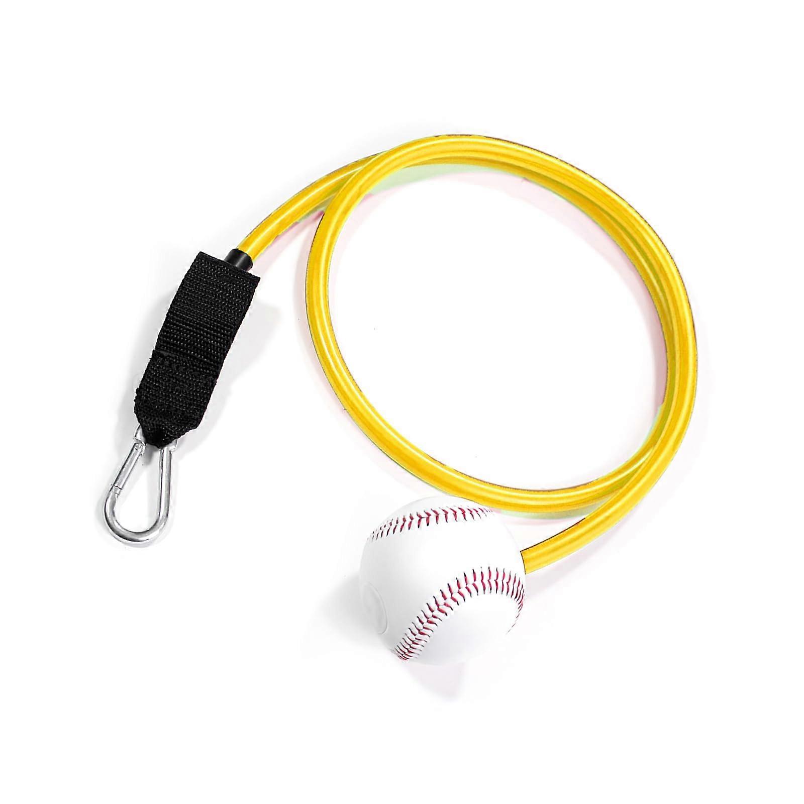 Baseball Baseball Throw Trainer, Resistance Bands, Yellow Exercise Band with Interchangeable Grip for Training