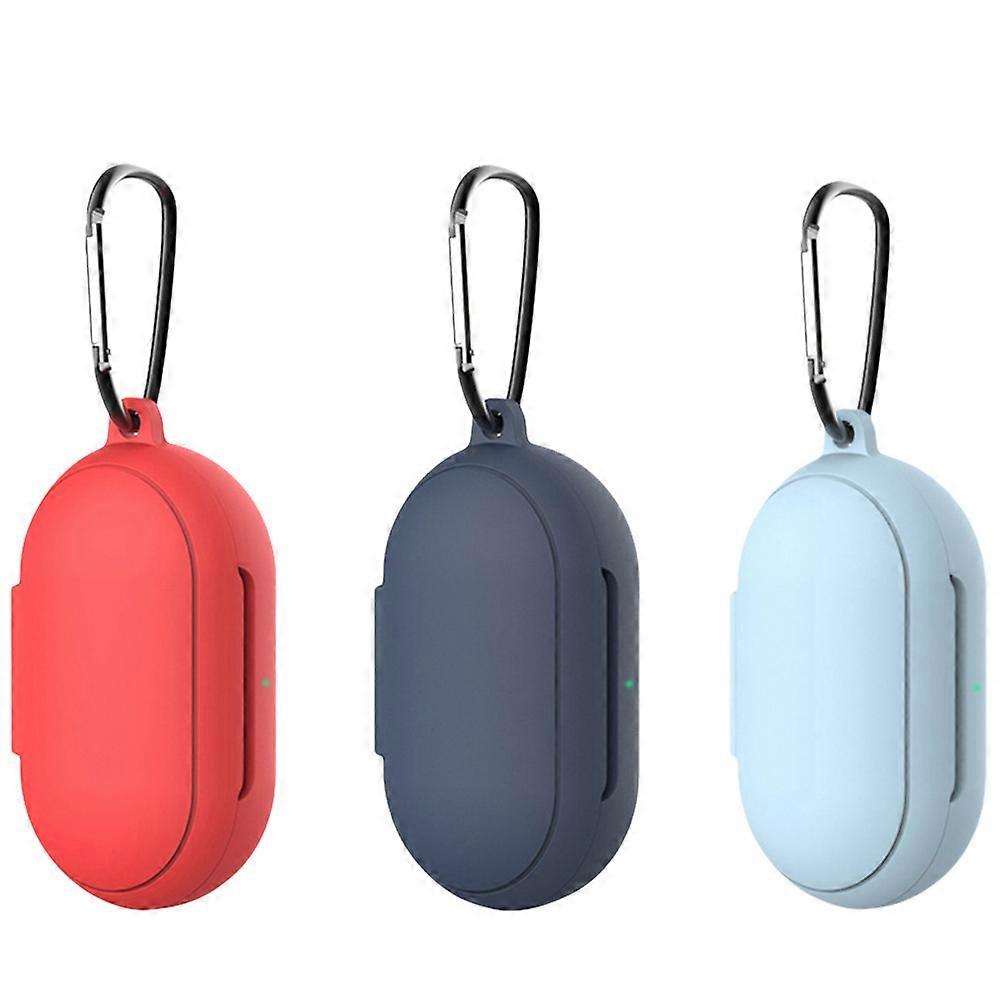 Silicone Headphones Case Cover Dustproof Moisture Resistant for Travel Storage Crowd Wireless Headphones 3Pcs