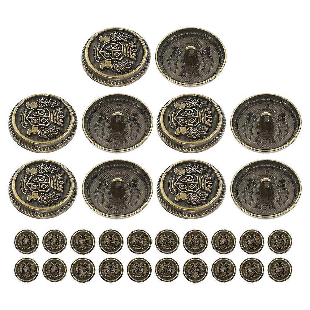 Vintage Clothing Buttons Metal Buttons For Clothing Suits Sweaters Business Suits 30Pcs