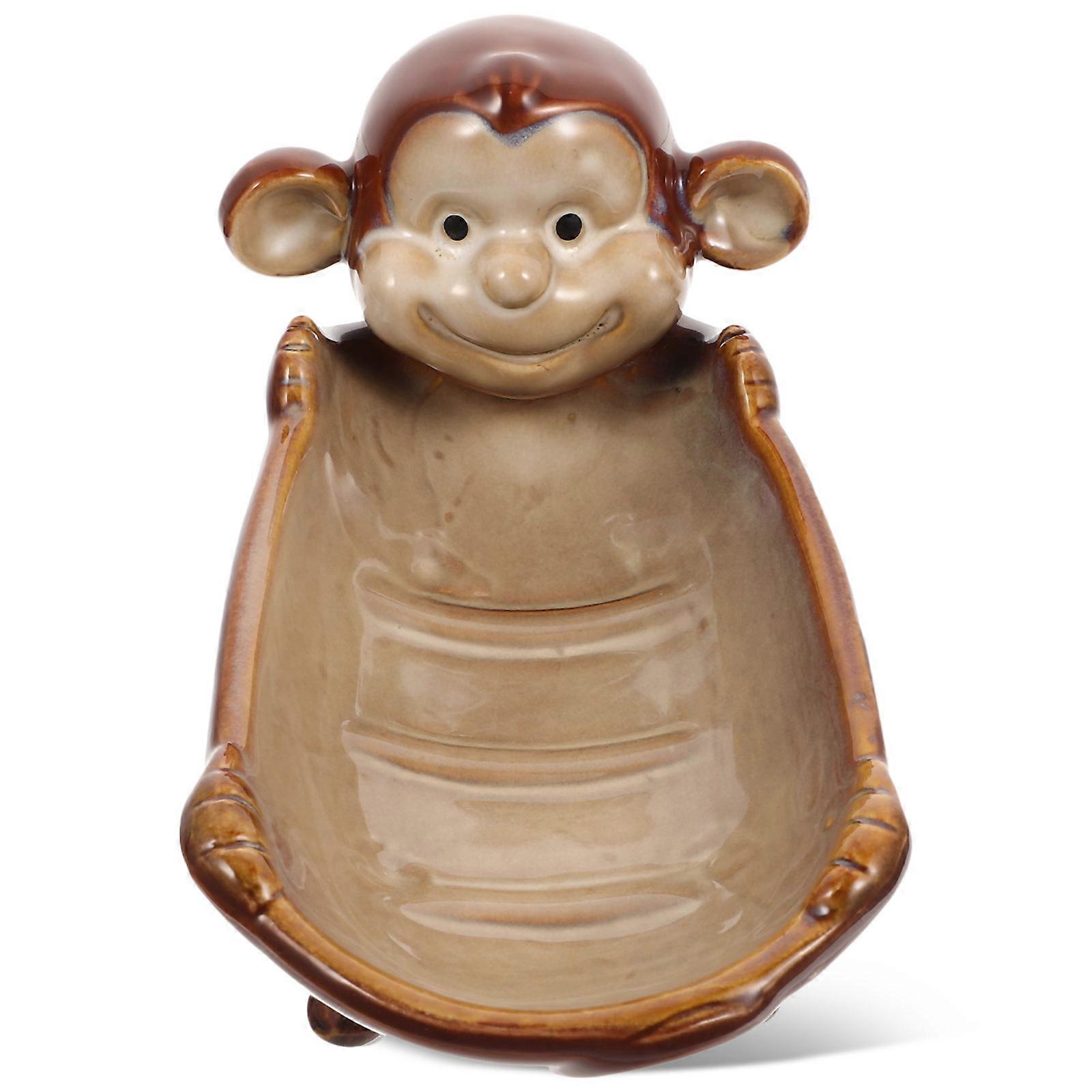 Farmhouse Soap Dish Ceramic Storage Holder Assorted Color 18.00X9.00X6.00CM Double Layer 1Pcs