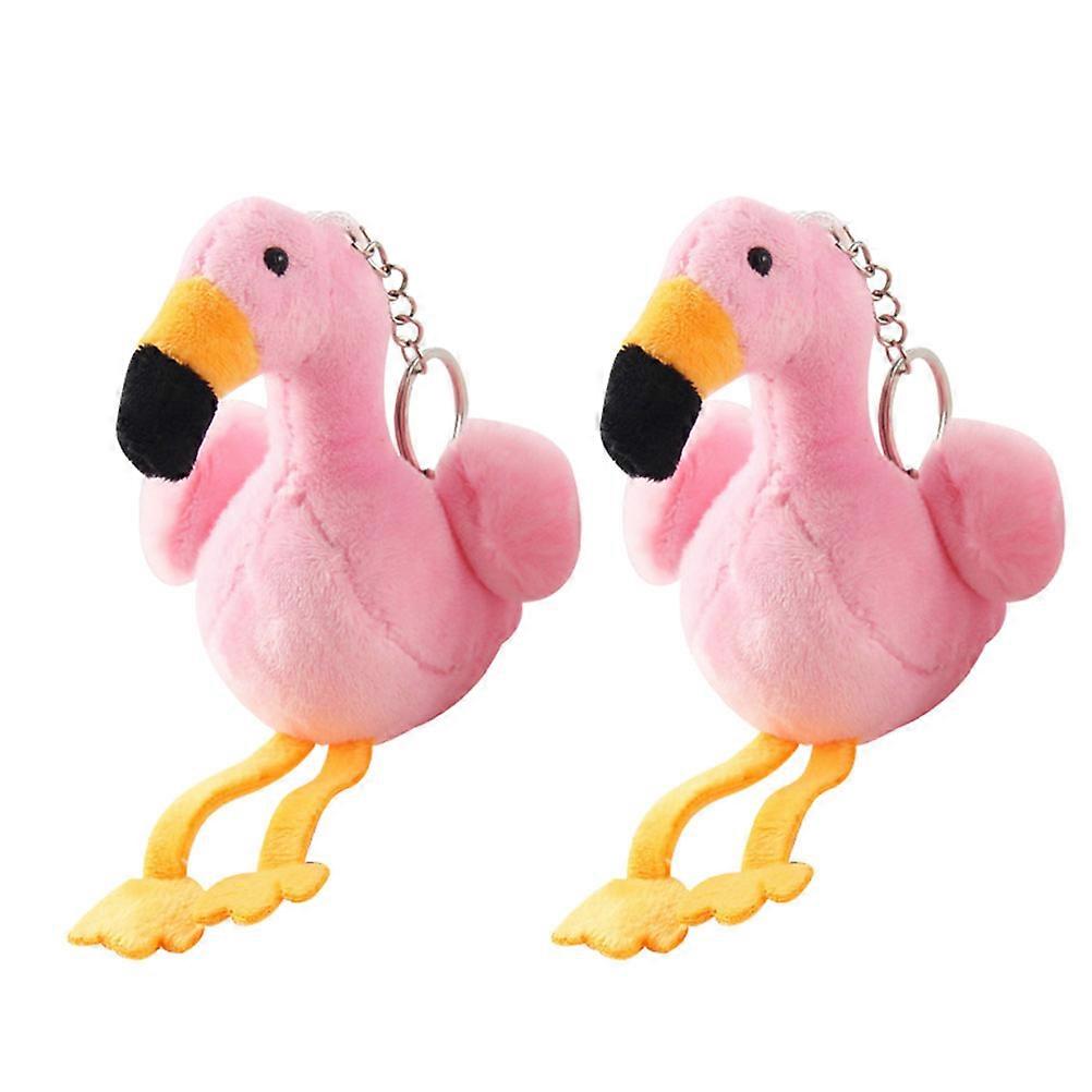 Plush Flamingo Keychain   Soft Stuffed Pendant for Bags, Car Keys, and More   Fun Ornament for Women