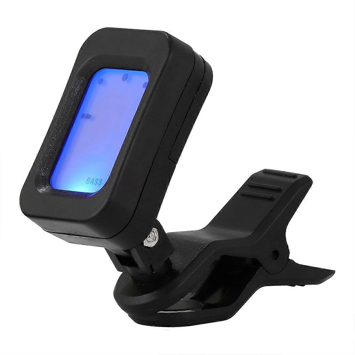 Tuner Guitar Electronic Tuner ET-20 for Musical Instruments Black Rectangular Vibration Tuning 1Set