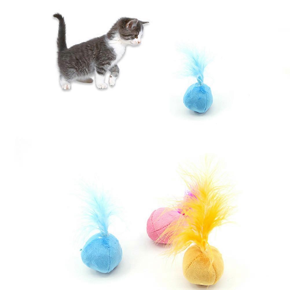 Pet Mint Balls Catnip Ball Indoor Playtime Plush 3Pcs