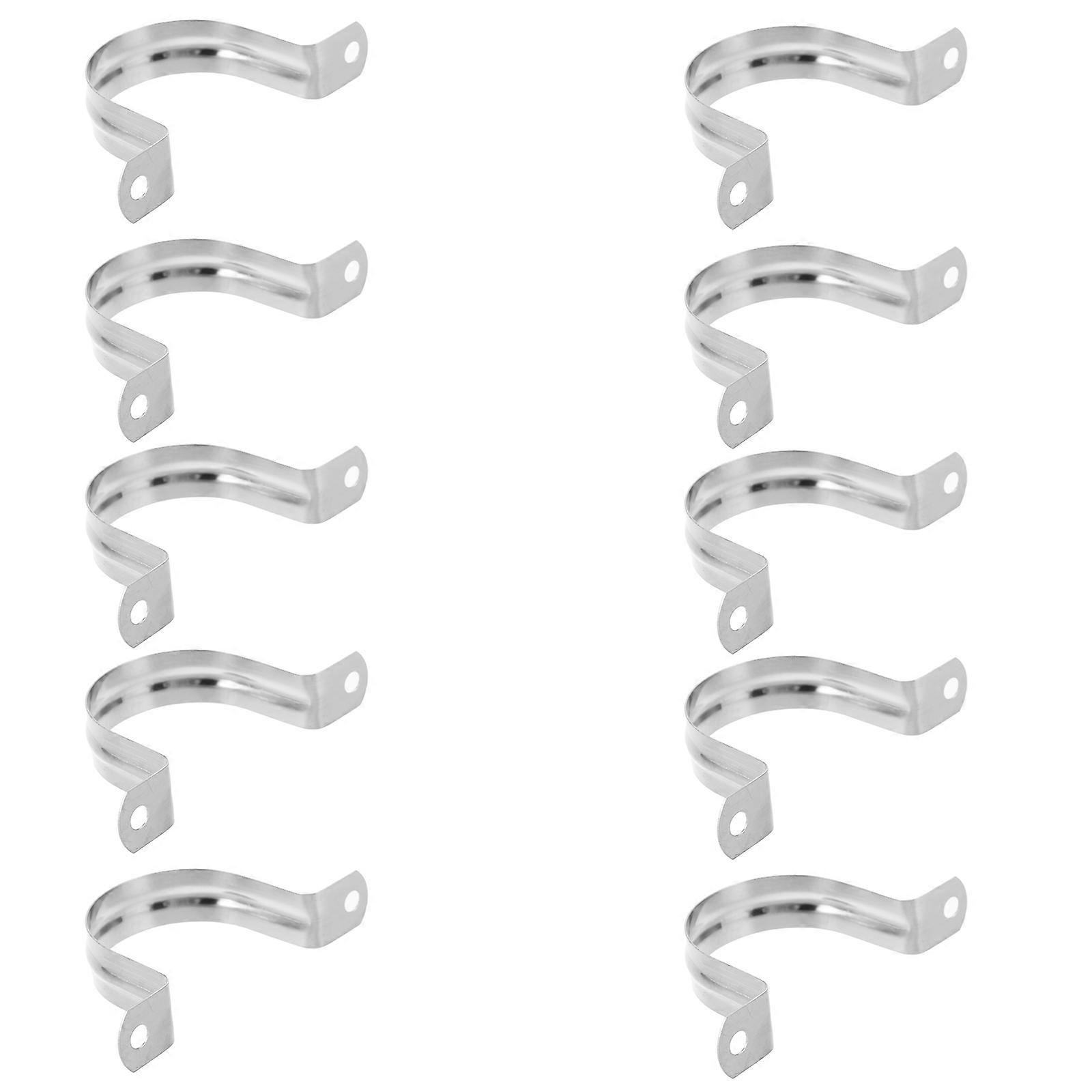 Saddle Clamp Heavy Duty Pipe Holder Bracket Tube Securing 10Pcs