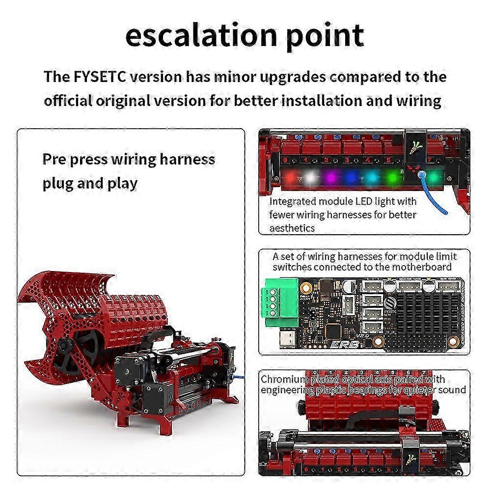 Ercf V2 8-chanel Kit Offical Ercf Team Certification Multi-colors Filament Switch Printing Compatibl