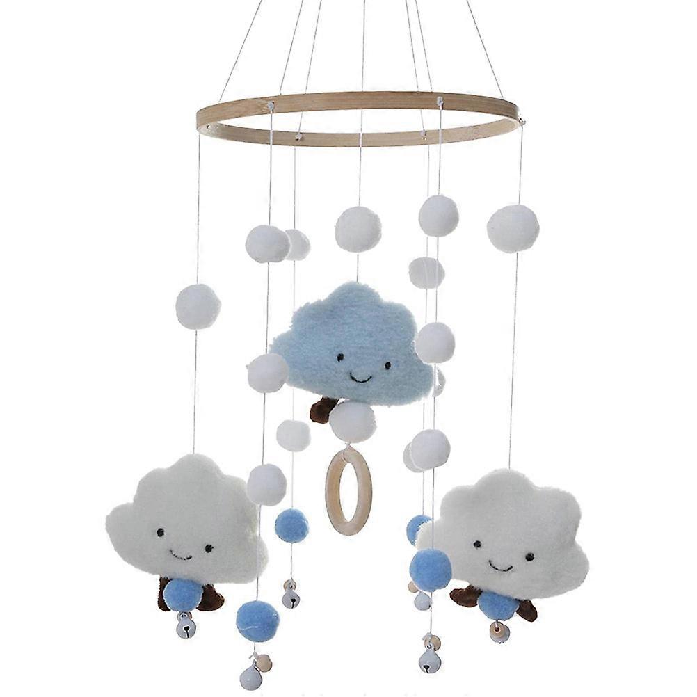 Mobile bébé suspendu cloche de lit nouveau-né carillon éolien bébé chambre d'enfant nuage mobile carillon éolien pour lit bébé lit bébé