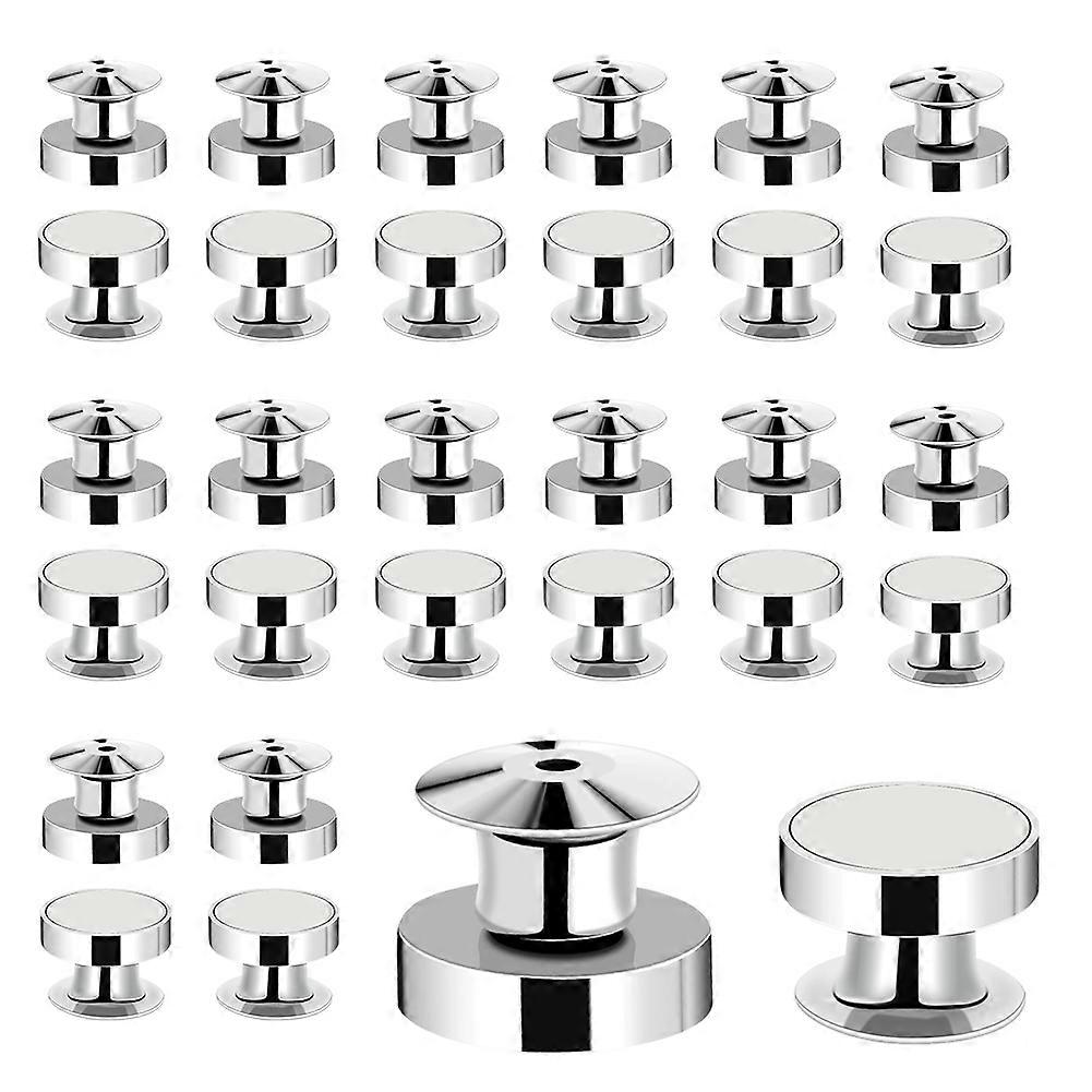 20-50PCS Locking Pin Back Locking Pin Keeper Clasp, Metal Pin Backing for Brooch Enamel Lapel Pin Lock