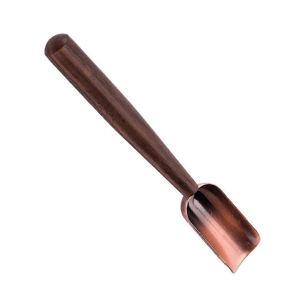 Portable Ebony Wood Tea Scoop Multi Function Teaspoon for Home Use, Ergonomic Handle, Easy to Clean, Compact Design for Loose Leaf Tea Preparation