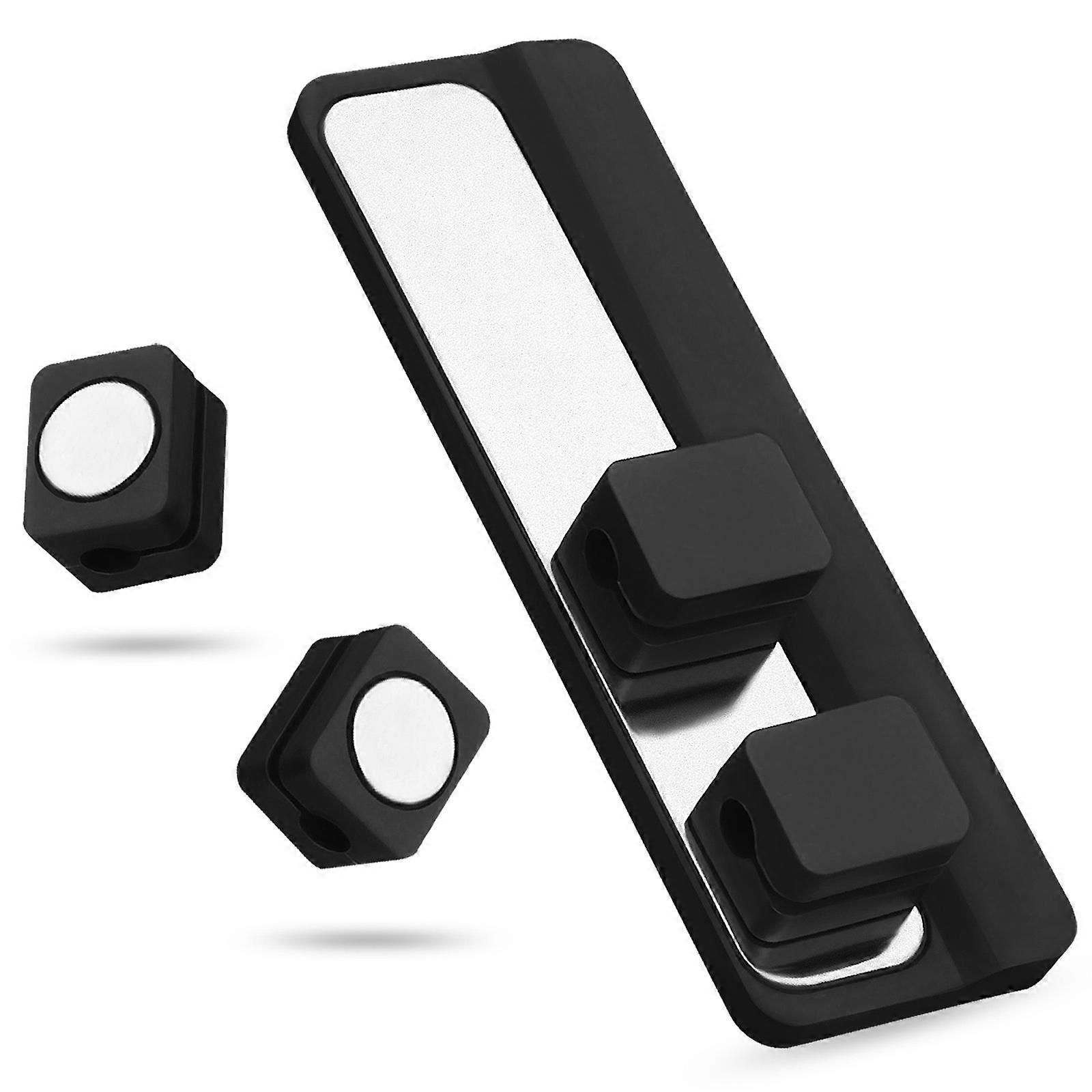 Cable Organizer Magnetic Cord Management Clips Rectangular Black Silicone Magnet Attachment 1Set