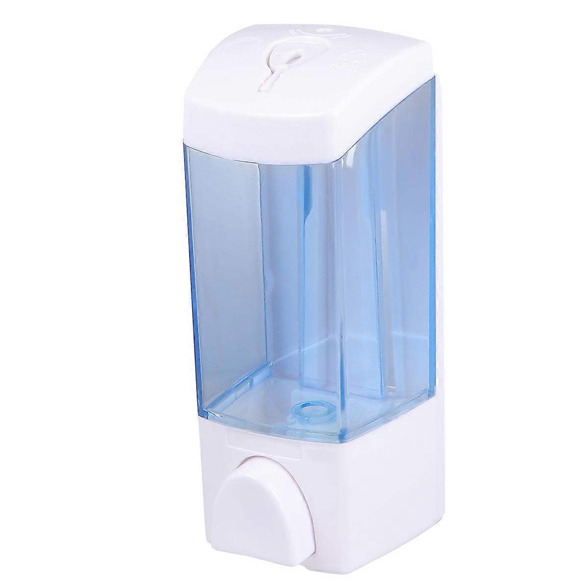 Pump Soap Dispenser Wall-Mounted Bathroom Blue 18.3x7.3x6.5cm Refillable 1Set