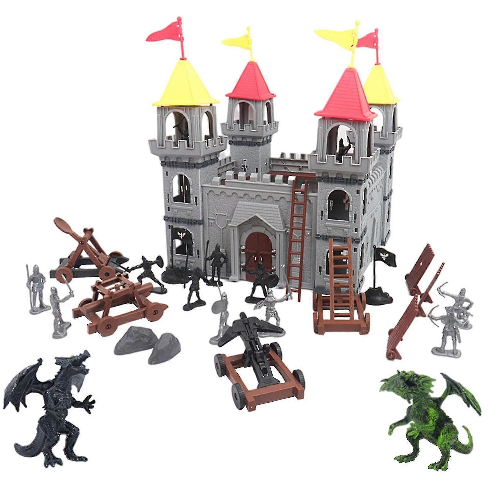 19Pcs/Set Army Men Battle Playset Vehicles Accessories for Kids Boys Gifts B