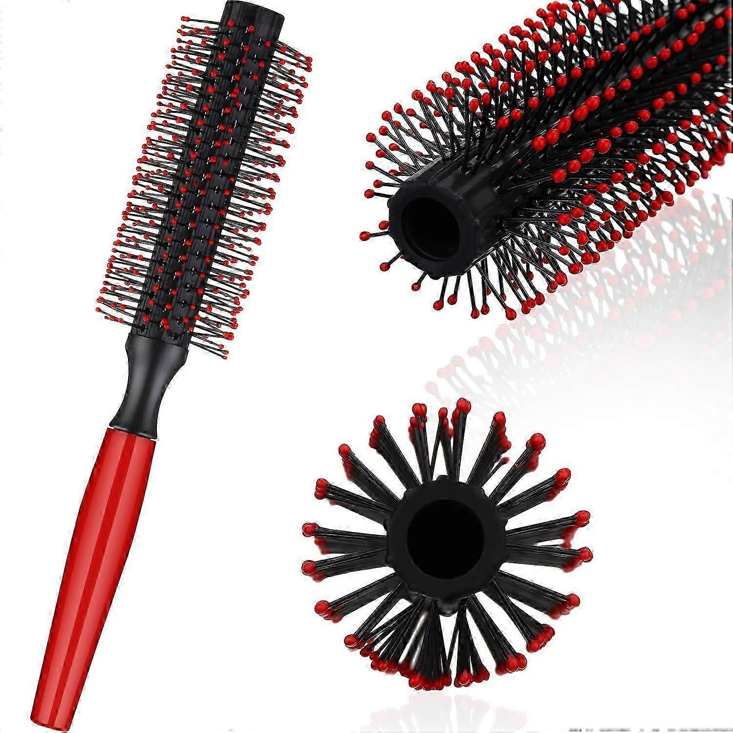 Quiff الأسطوانة جولة الرجال فرشاة الشعر Quiff مشط جولة فرشاة تصفيف الشعر لتجفيف الشعر بالمجفف أداة تصفيف الشعر (1 حزمة ، النمط أ)