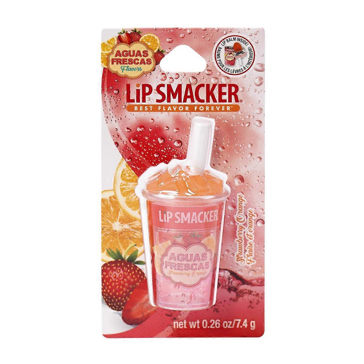 Lip Smacker Aguas Frescas 润唇膏,草莓橙 - 0.26 盎司