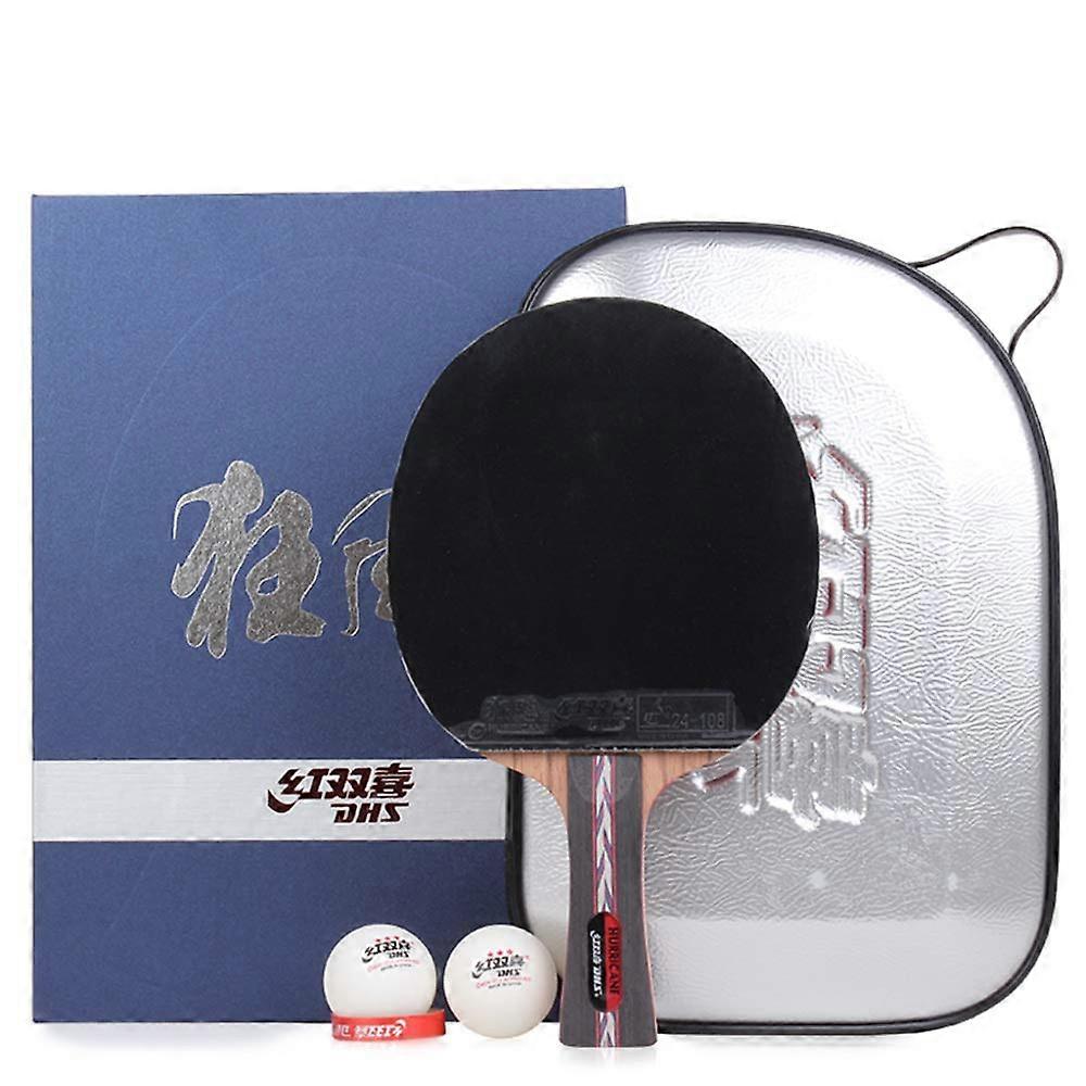 Offensive Table Tennis Bat, Competition Table Tennis Bat with Case, 5 Layers of Pure Wood, 7 Stars, Long Handle, Table Tennis Bat Long Handle 7 Stars.