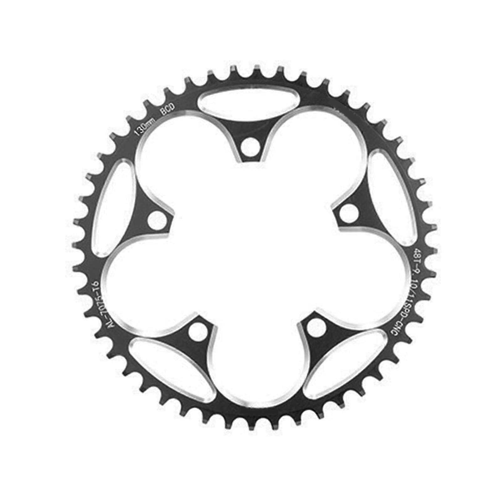 Bicycle Chain Rings 110BCD 130BCD Narrow Wide Round Chainring for Direct Mount Cranksets, Lightweight Aluminum