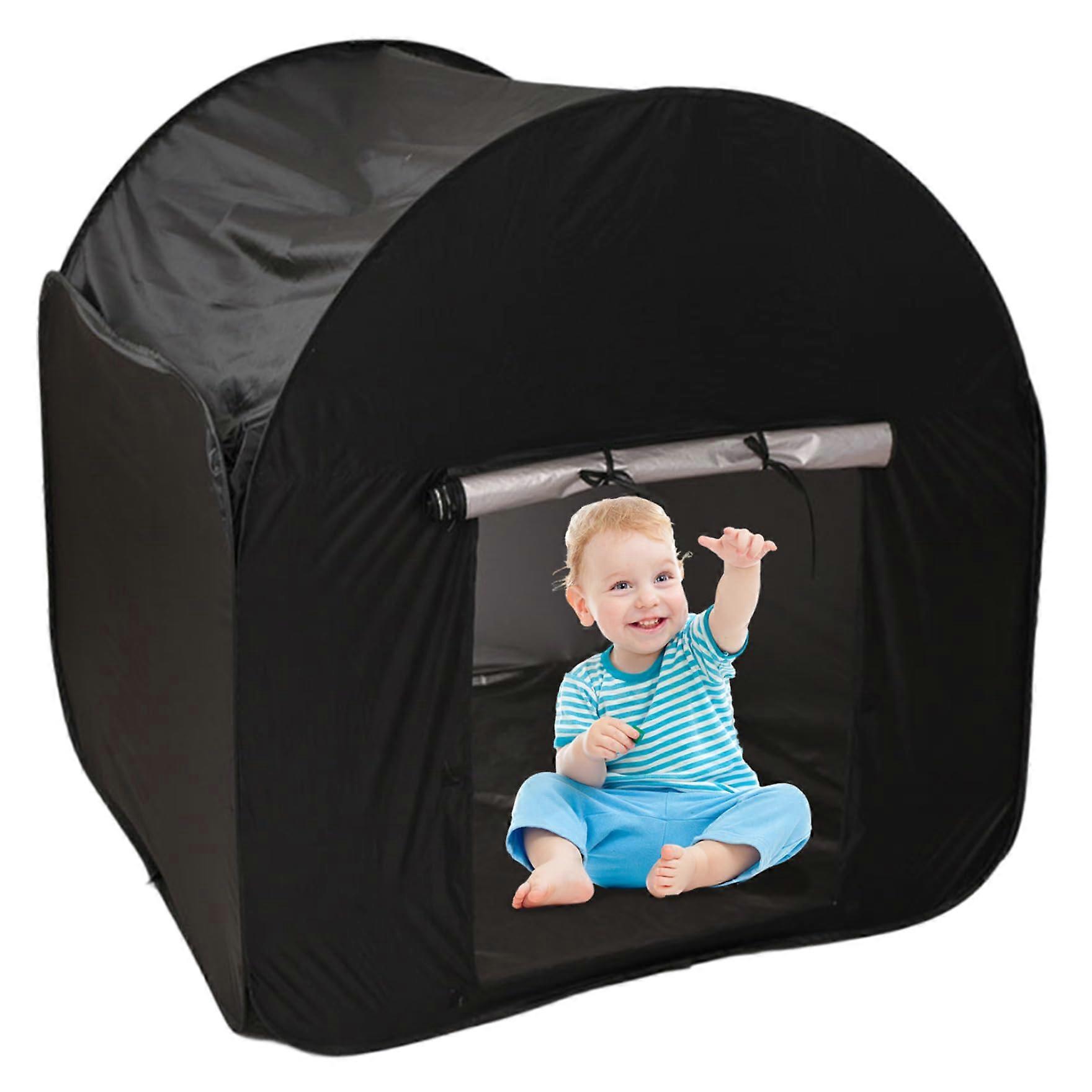 Sensory Tent, Full Blackout 47x47x47 inches, Foldable Calm Corner for Relaxing