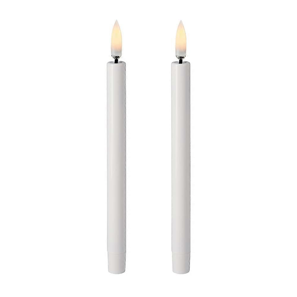 Piffany Copenhagen LED Taper Candles 1.3x13.8cm White 6 Hour Timer