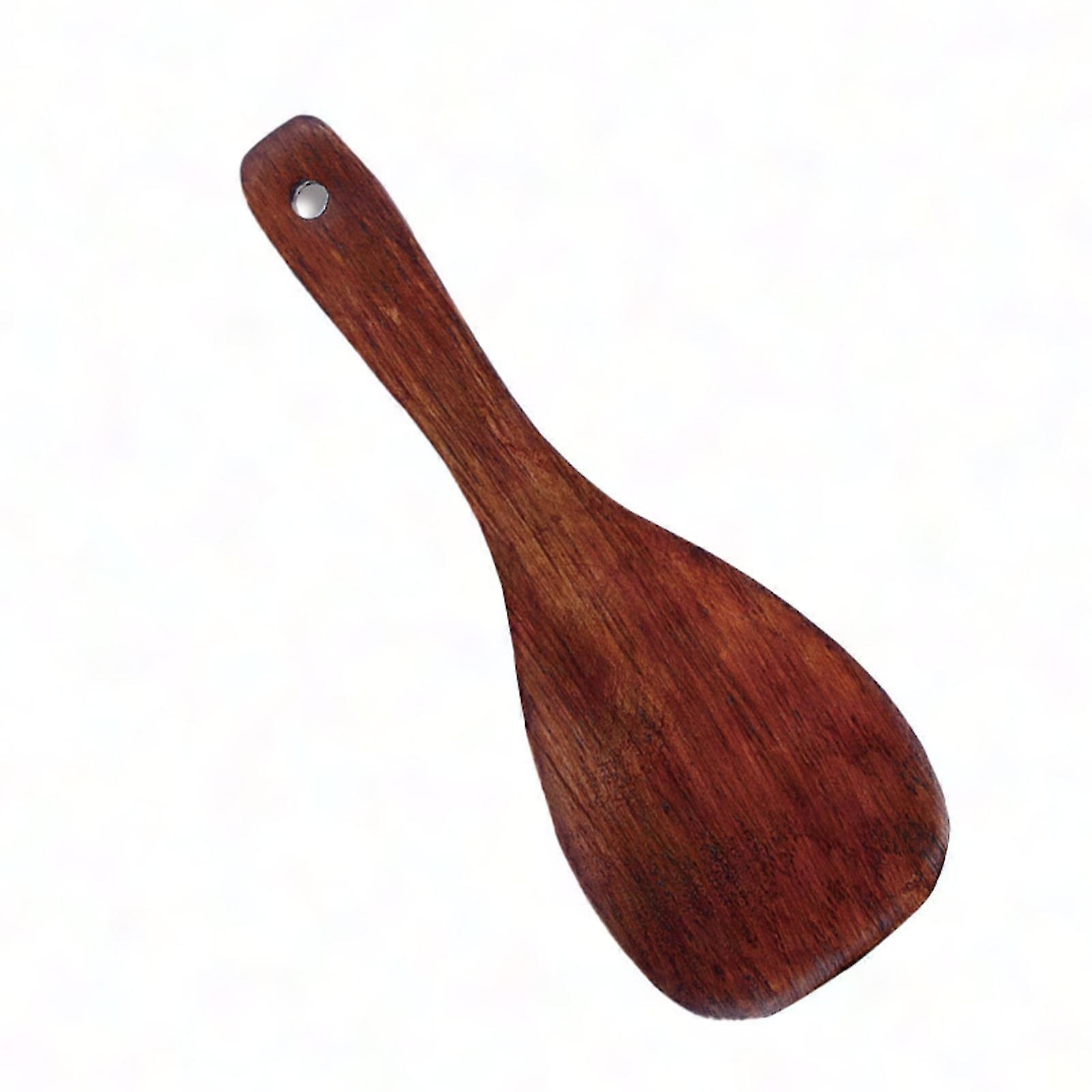 Wooden Rice Paddle Non-Stick Easy to Clean Heat Resistant Multi-Purpose Cooking Spatula for Rice