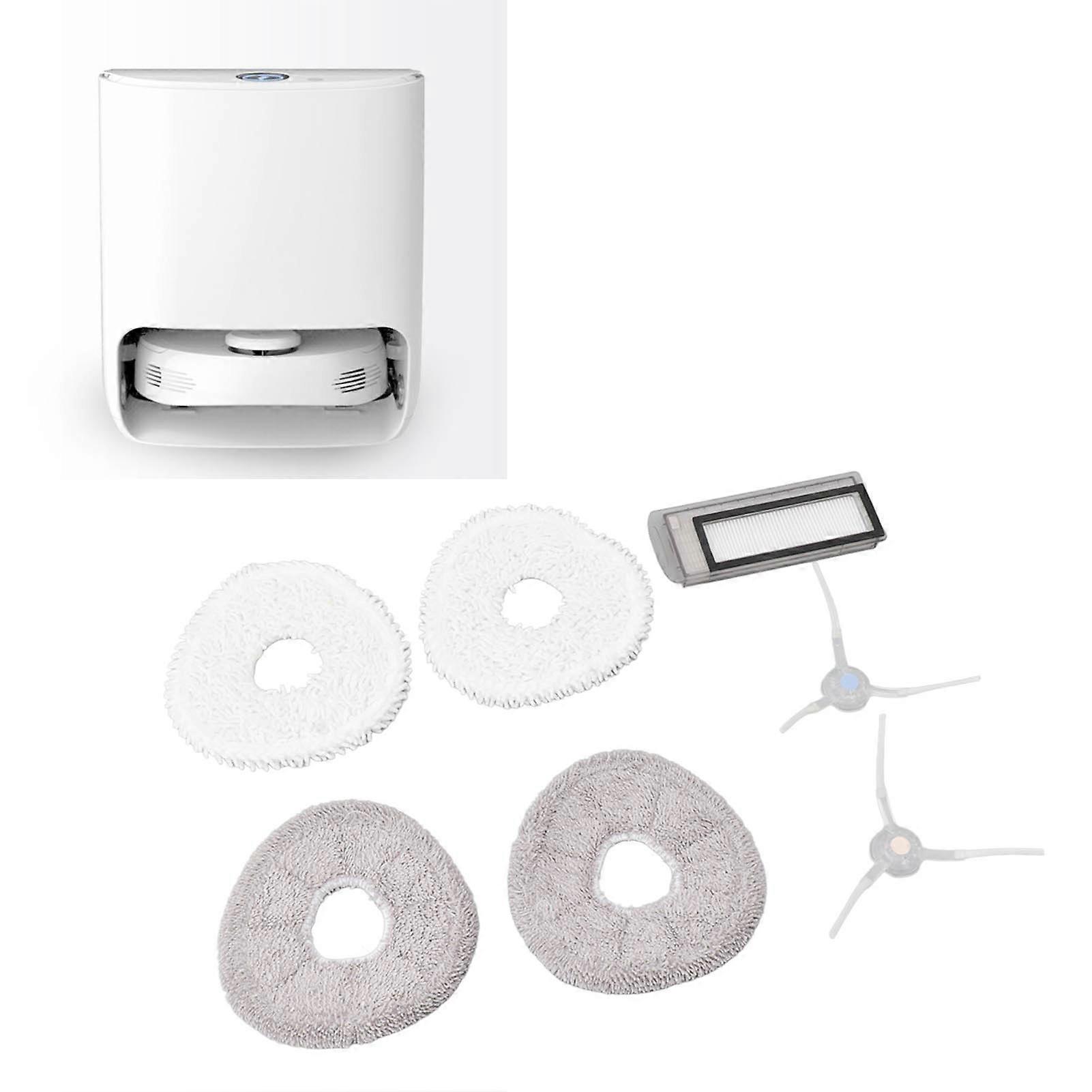 Side Brush Strainer White Gray Mopping Cloth Compatible for J1 Sweeper Accessory Kit 