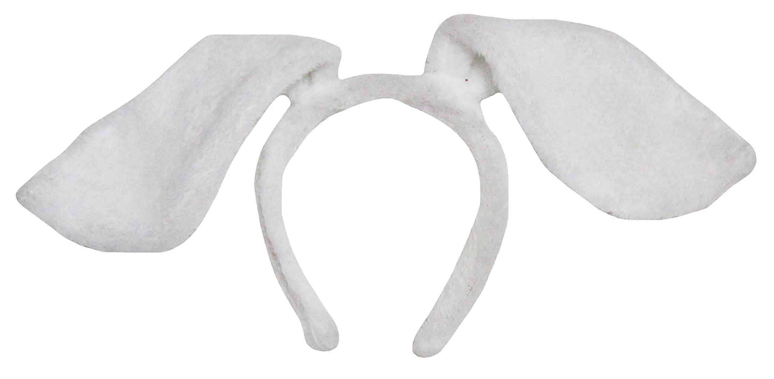 Dog Headband For Long Ears White One Size Pet Accessory