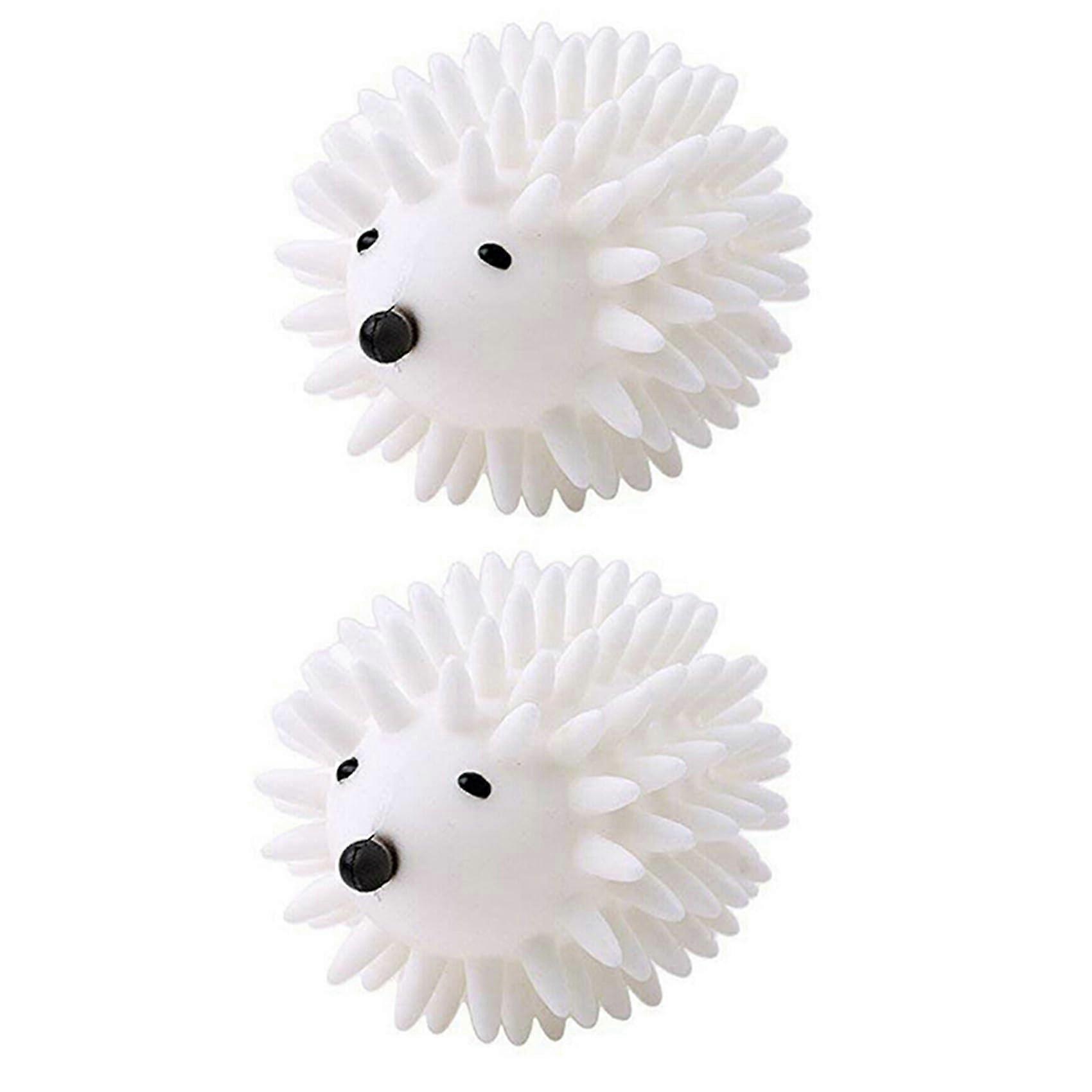 2 x Laundry Hedgehog Dryer Ball Reusable Dryer for Dryer Antistatic Delicate
