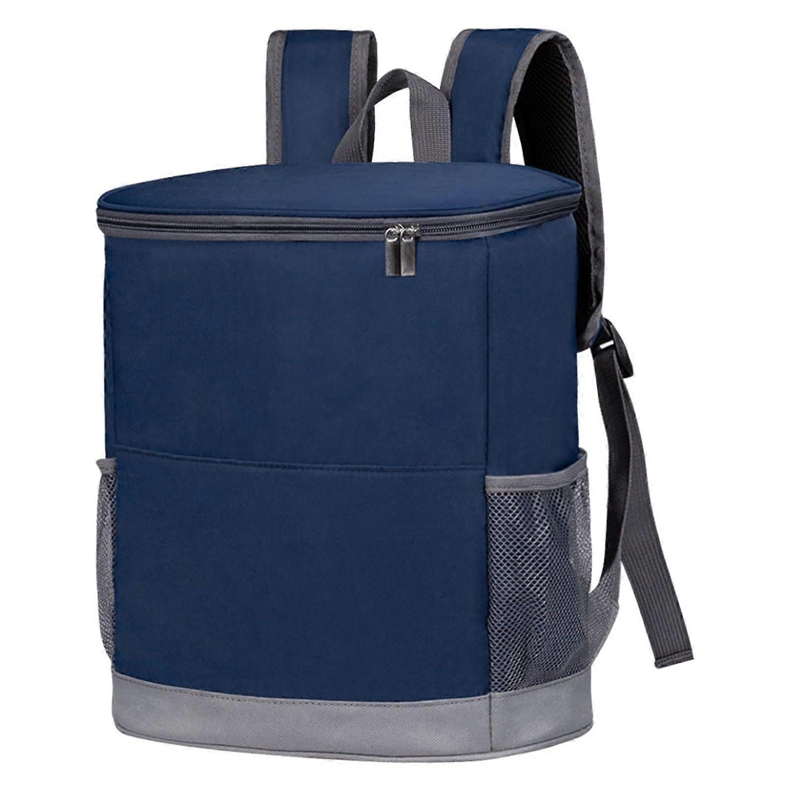 Backpack with Large Capacity, Insulated, Leakproof, Camping, Beach, Picnic, Blue