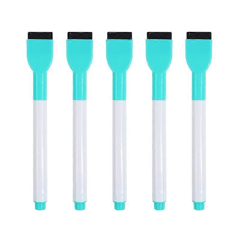 Non-Magnetic Creative Erasable Whiteboard Pens 5-Pack Large Capacity Water-Based Eco-Friendly Single-Color A12