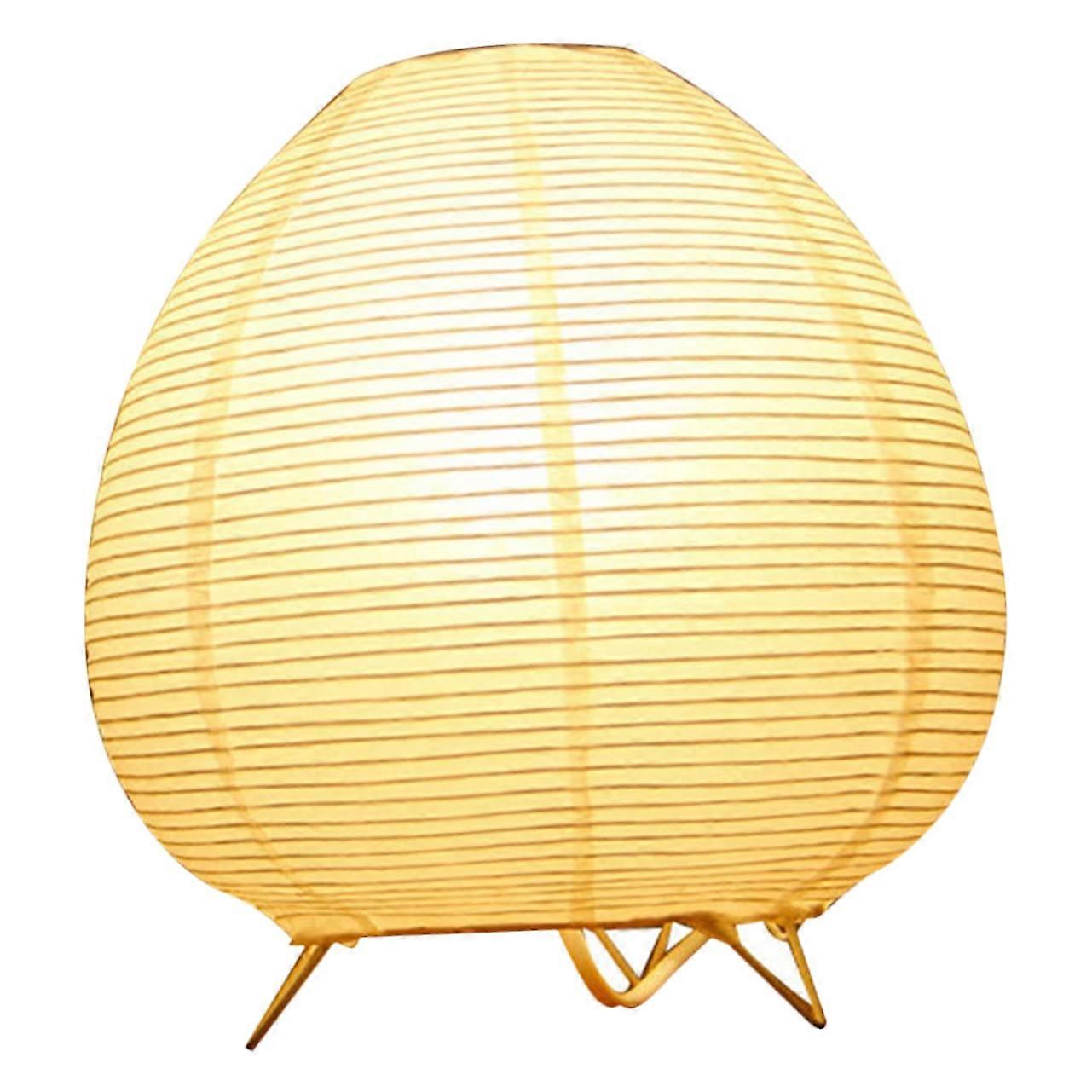 Rice Paper Lamp Lantern Lamp Japanese Lamp Table Lantern Shade with Bulb (EU Plug)