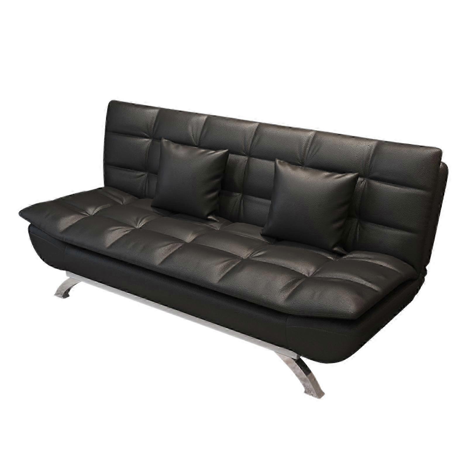 Folding Multipurpose Modern Sofa Bed Couch for Living Room, Apartment, Bedroom in Sleek Black Design
