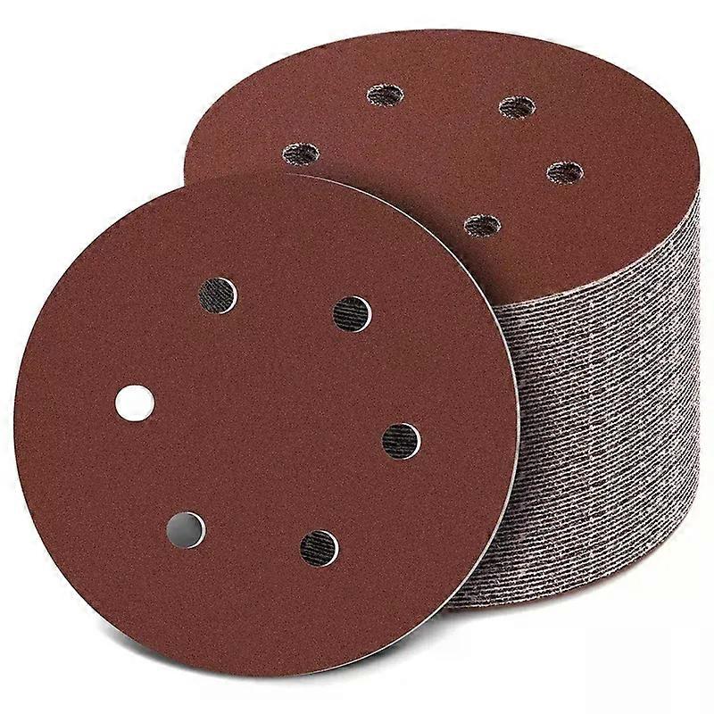 150Mm Sanding Disc 6 Inch Hook And Loop Sanding Pads 100 Pcs Sandpaper Set Assorted Grits For Random Orbital Sander