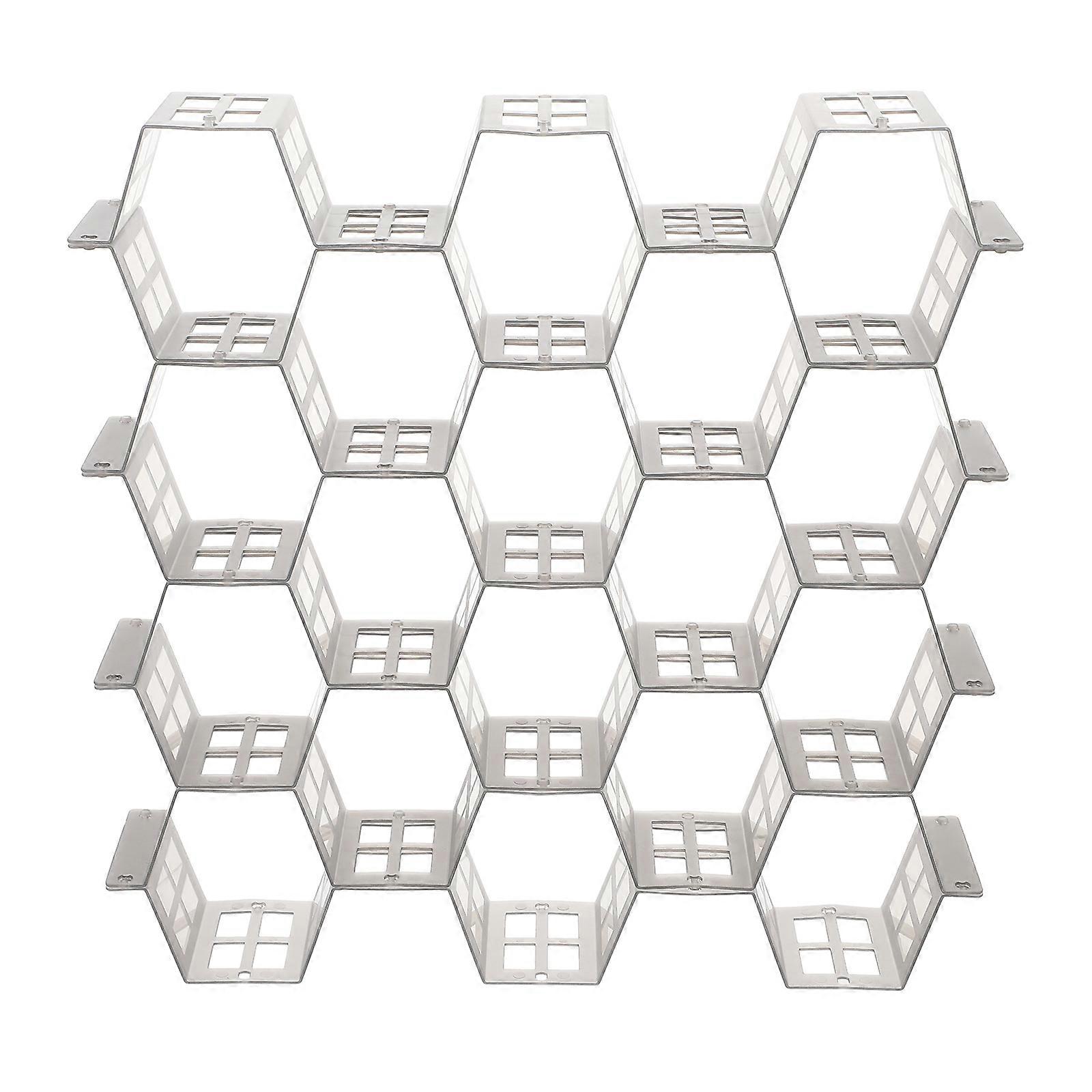 Plastic Grid Drawer Divider For Kitchen Drawer Organizers Honeycomb Design Household Users 1 Set