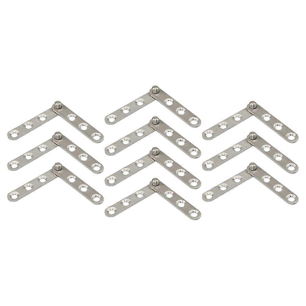 10pcs Rotatable Hidden Pivot Hinges for Cabinet & Door Replacement – Durable, Versatile for Multiple Applications