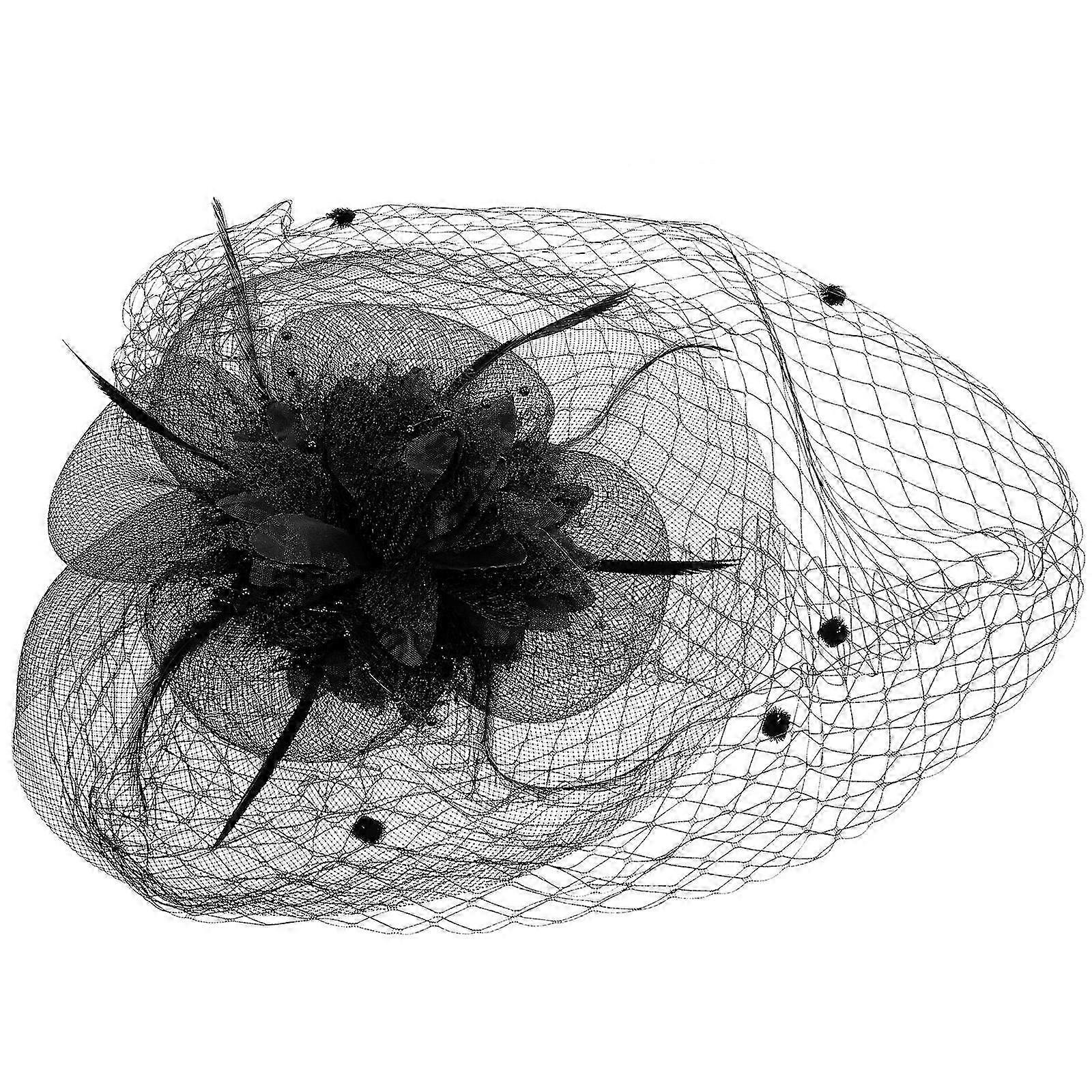 Kadınlar Için Fascinator Şapka Çay Partileri Örgü İplik Çiçek Ve Zarif 1 paket