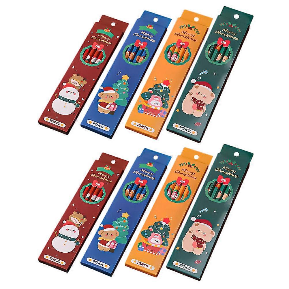 Sketching Pencils Christmas Theme Kids Students School Use Assorted Color 48Set
