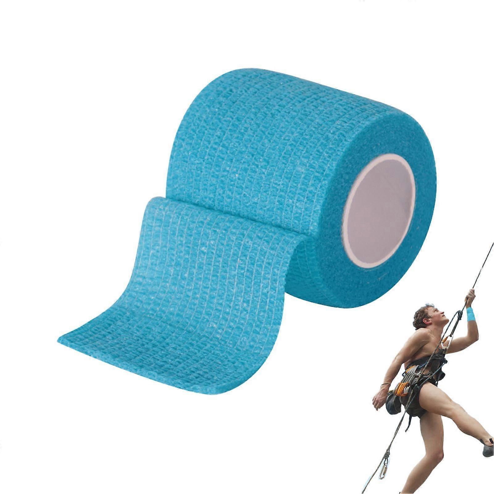 Self-Adhesive Bandage - Colourful Flexible Elastic Cohesive Bandages for Wounds on Elbow, Ankle, Knee, Wrist - Blue