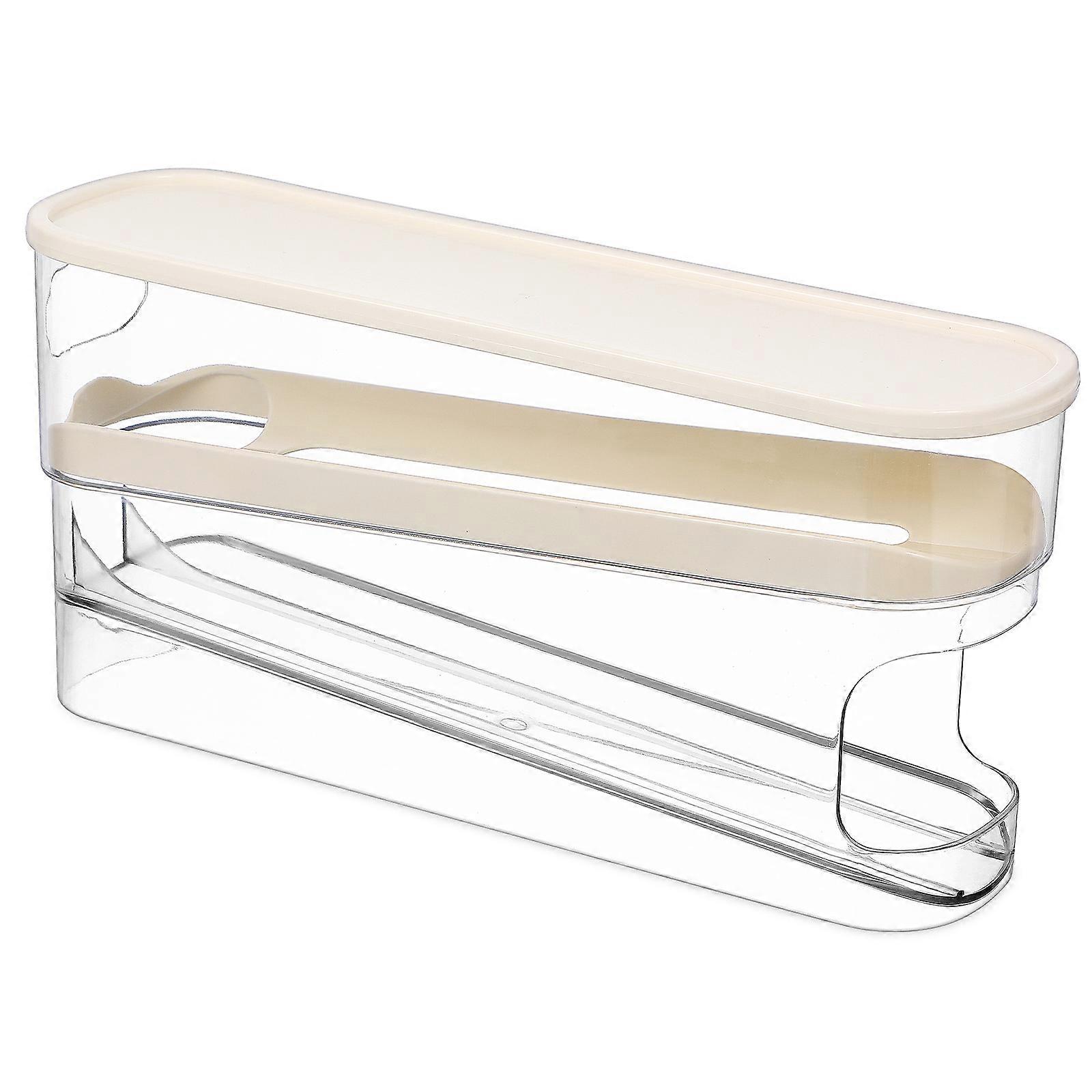 Fridge Egg Organizer Plastic Egg Container Egg Rack Kitchen Use Easy Cleaning and Refill 1Pack