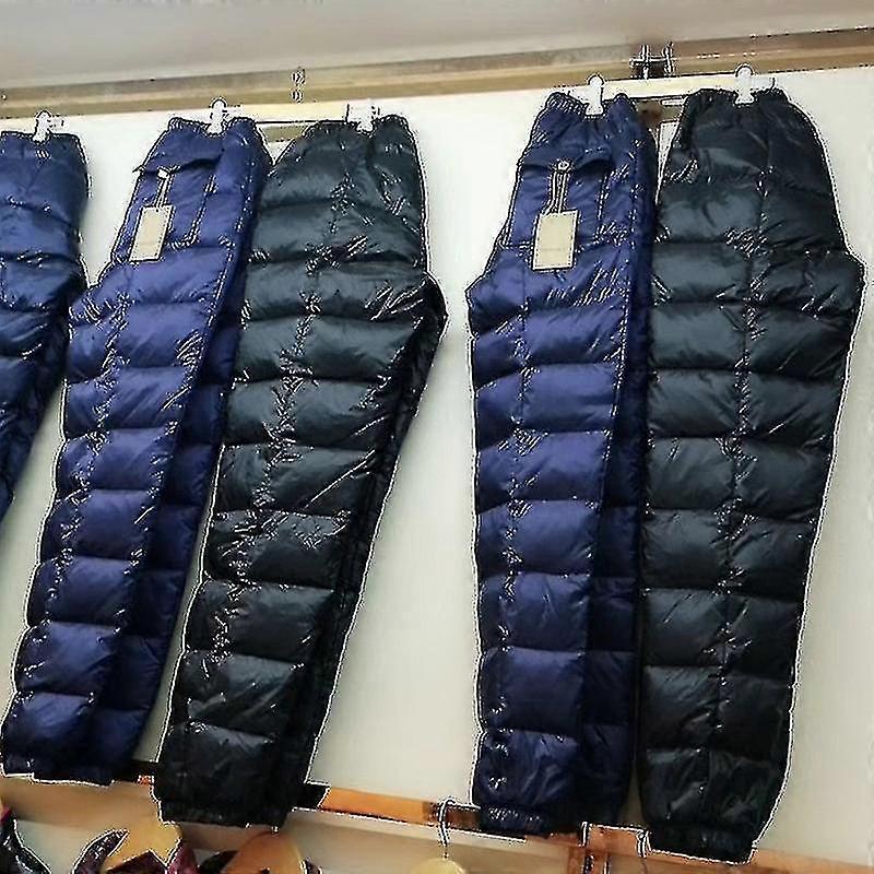 Kış Kalın Aşağı Pantolon Erkekler İçin Yüksek Bel Sıcak Gevşek Pantolon