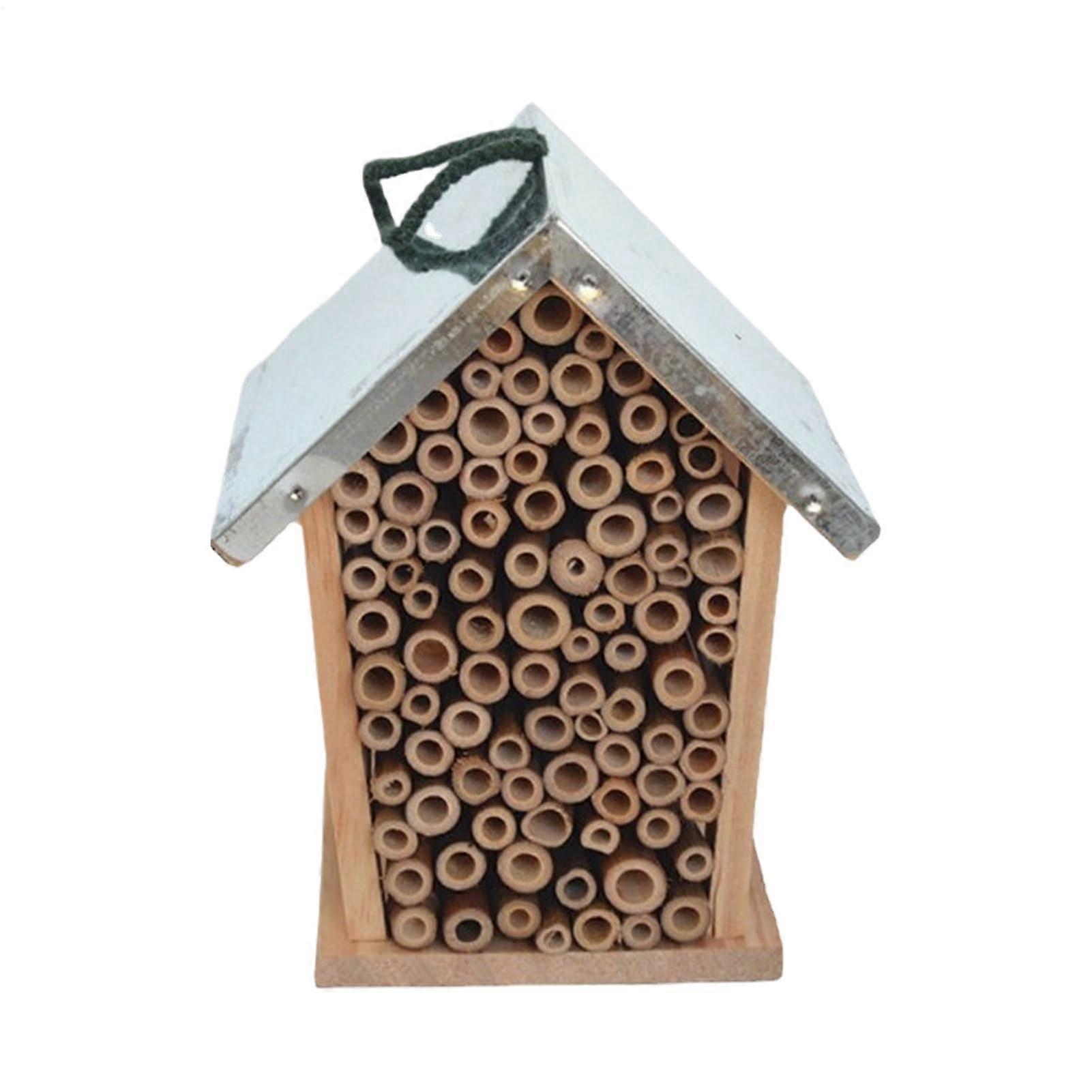Ladybug Habitat House and Nesting Box for Pollinators, Ideal for Gardens, Farms, and Balconies, Durable Wood Design