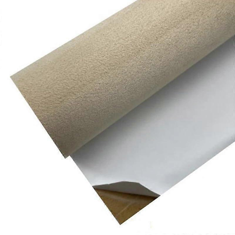 Selfadhesive microfiber fabric for dashboard, multicolor, black, suede, for car interior (Beige, 30X140CM)