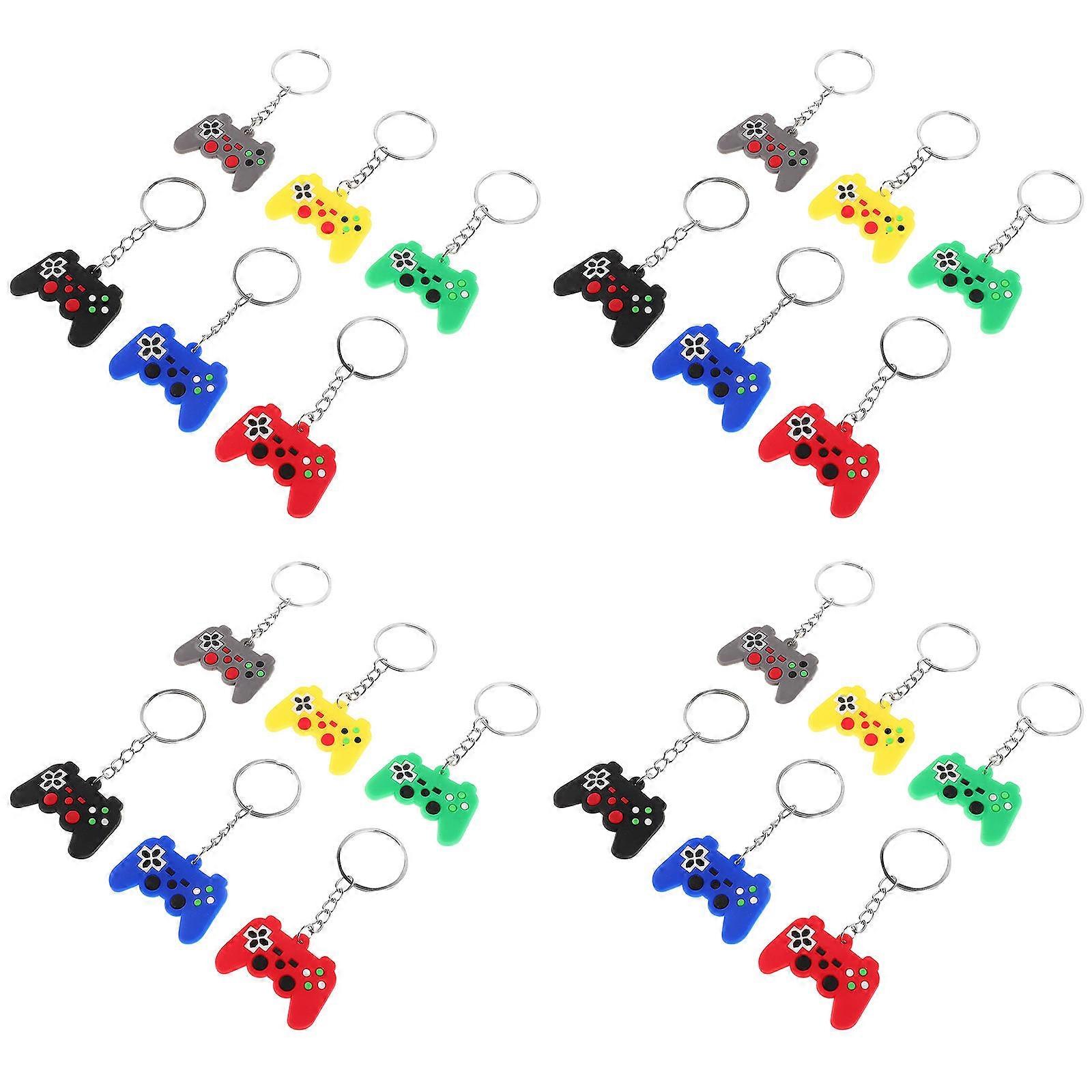 Key Ring Video Game Controller Silicone Adults Birthday Video Game Party 30Pcs