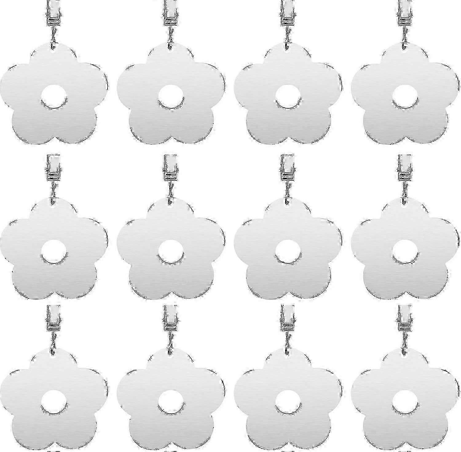 12 ヘビーデューティーテーブルクロスウェイト - 安全なテーブル保護と風の吹き飛ばしを防ぐための屋外ガーデンクリップ