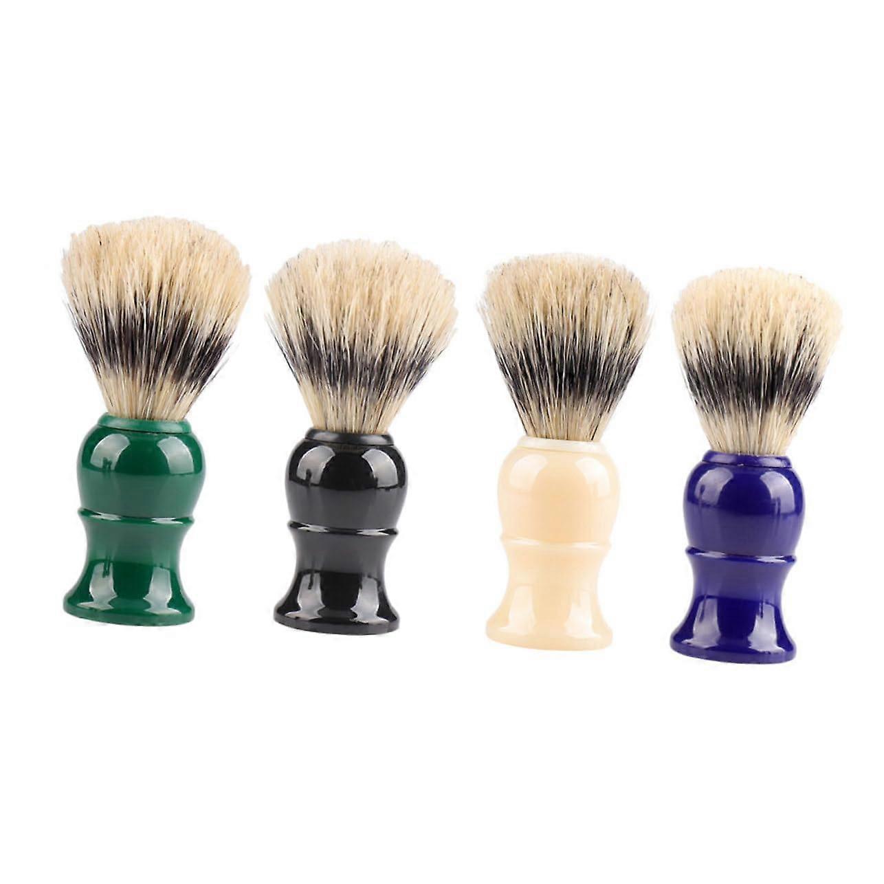 Shaving Brushes Pack of 4 Foam Tool Plastic Handle Face Styling Brush 10.5cm x 3.9cm x 3.9cm
