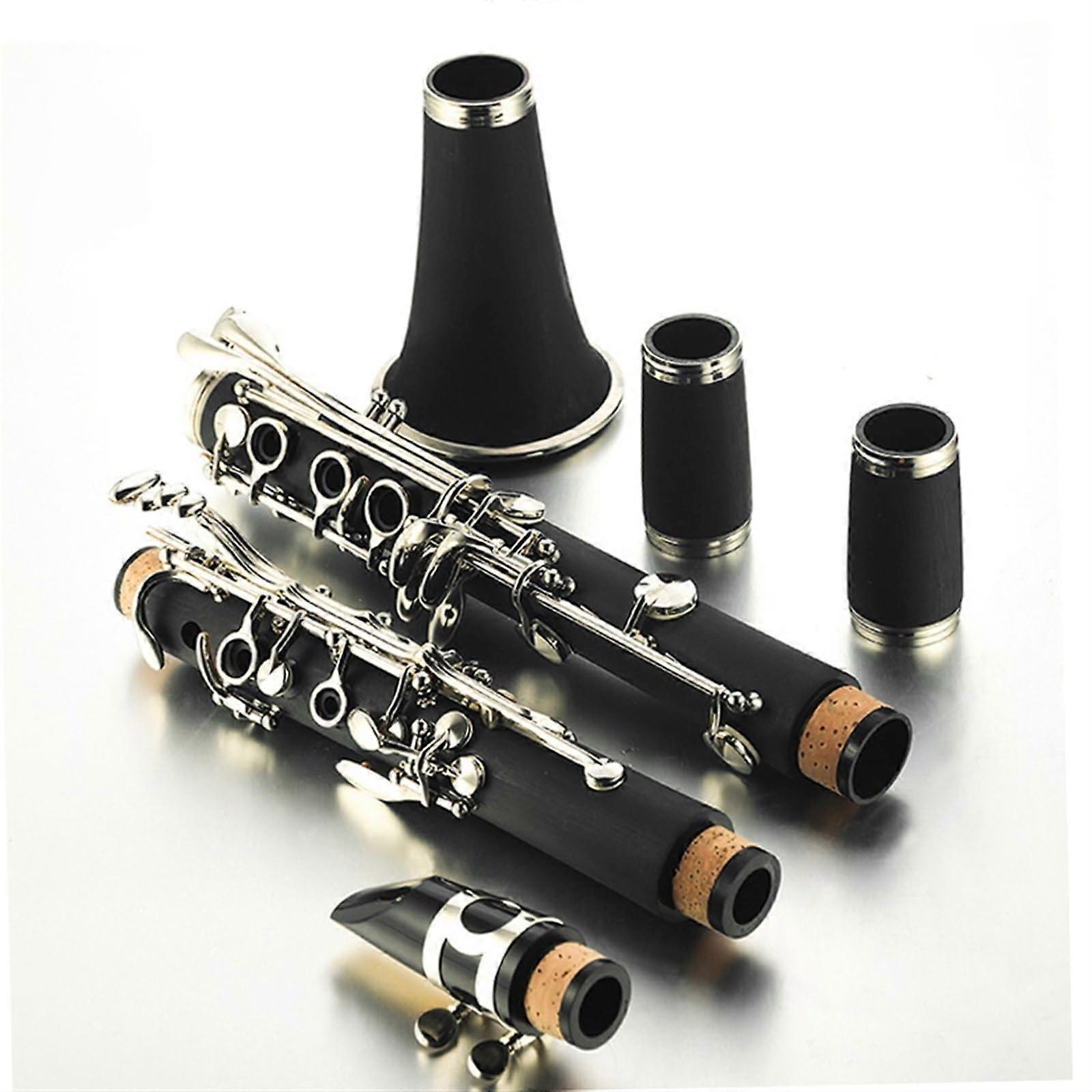 Clarinet instrument, beginner clarinet, black pipe, professional woodwind instrument.