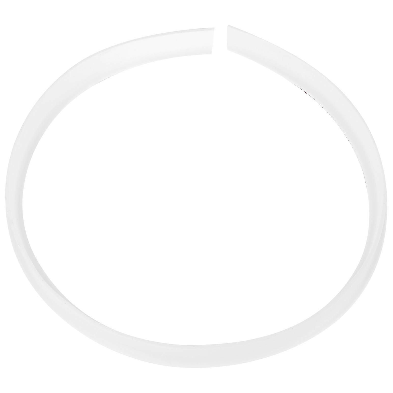 White Self-Adhesive TPE Water Baffle Strip for Home Use Durable and Cut to Fit 1PC