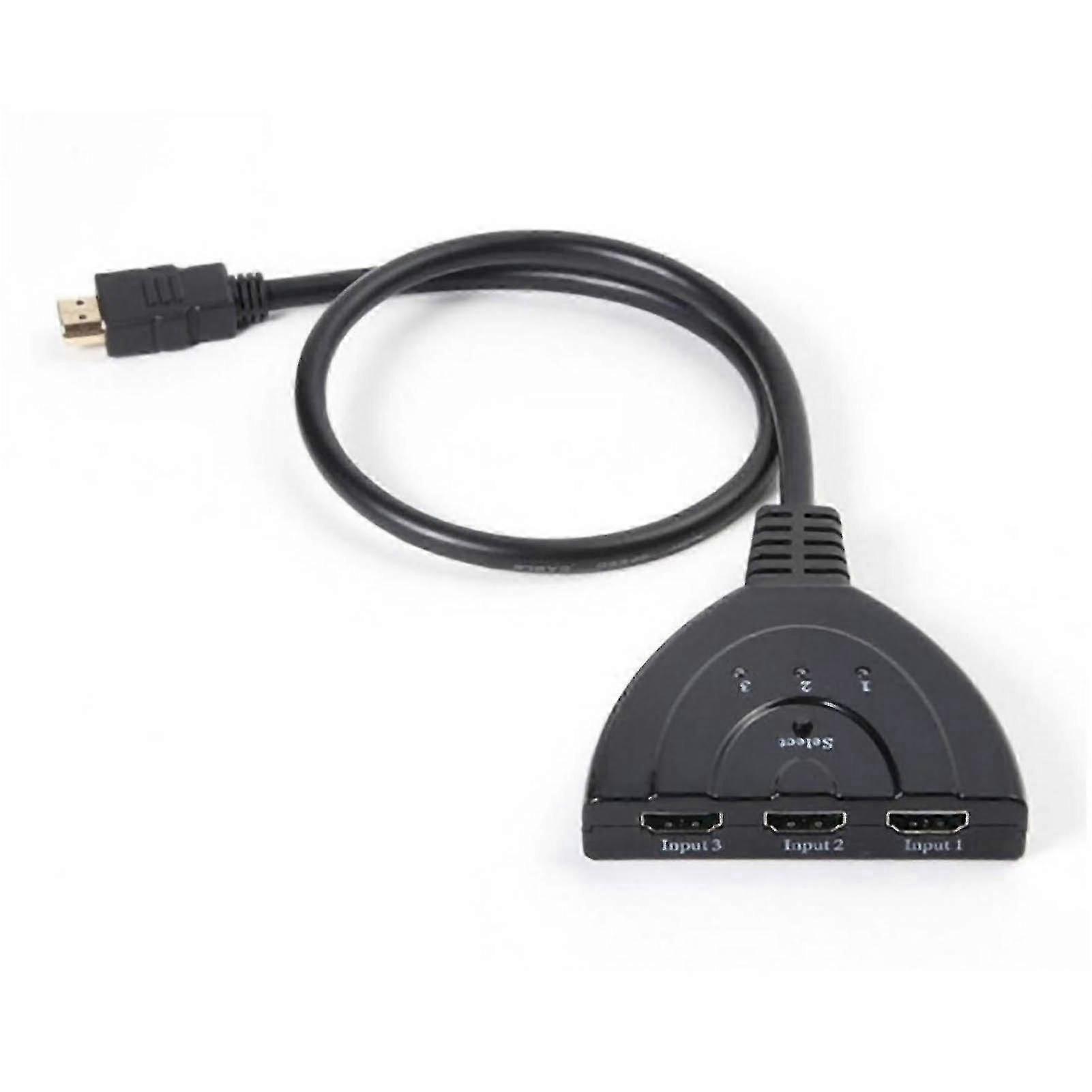 High Definition Multimedia Interface Switch 3 in 1 High Definition Multimedia Interface Switch Splitter with Pigtail Cable Support SZRH A-C